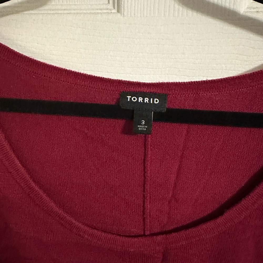 Torrid Red Sweater